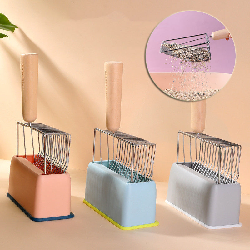 Metal Filter Cat Litter Shovel Set Pet Toilet Cleaning - PetsDreamy