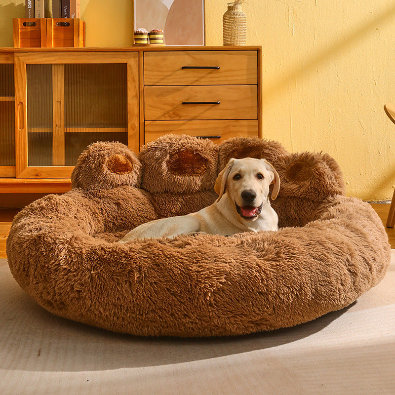 Dog Bed Cat Mat Round Large Pet House - PetsDreamy