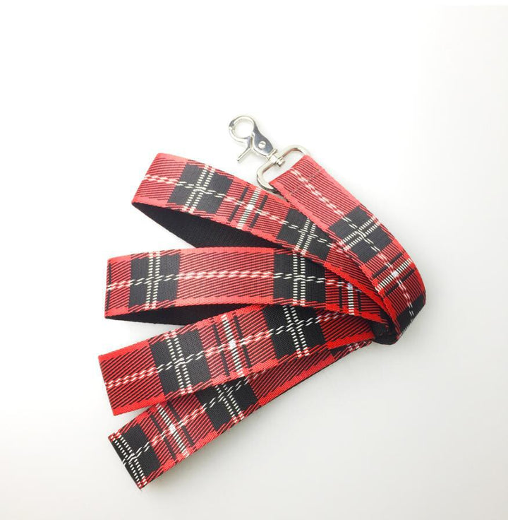 Pet Dog Collar Check Pattern Leash - PetsDreamy