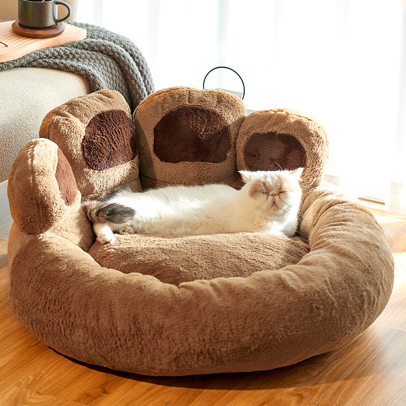 Dog Bed Cat Mat Round Large Pet House - PetsDreamy