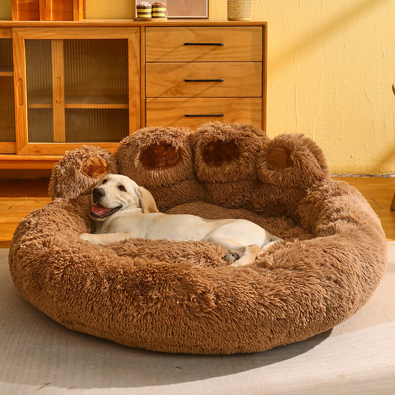 Dog Bed Cat Mat Round Large Pet House - PetsDreamy