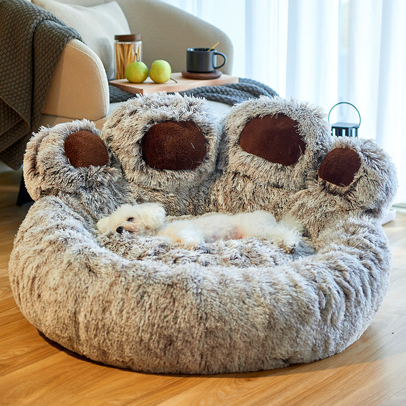 Dog Bed Cat Mat Round Large Pet House - PetsDreamy