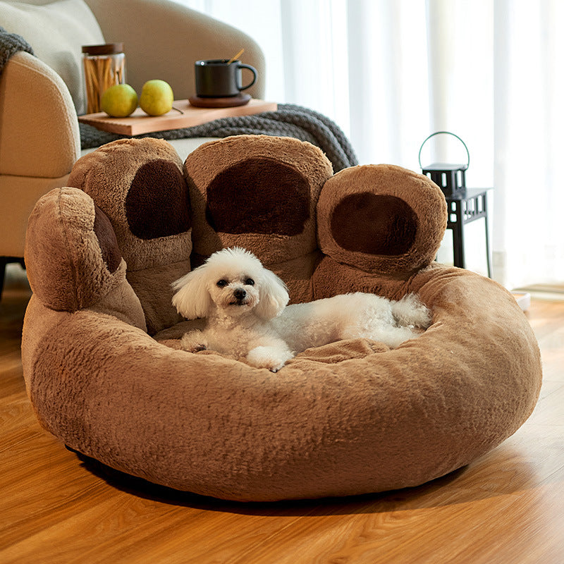 Dog Bed Cat Mat Round Large Pet House - PetsDreamy