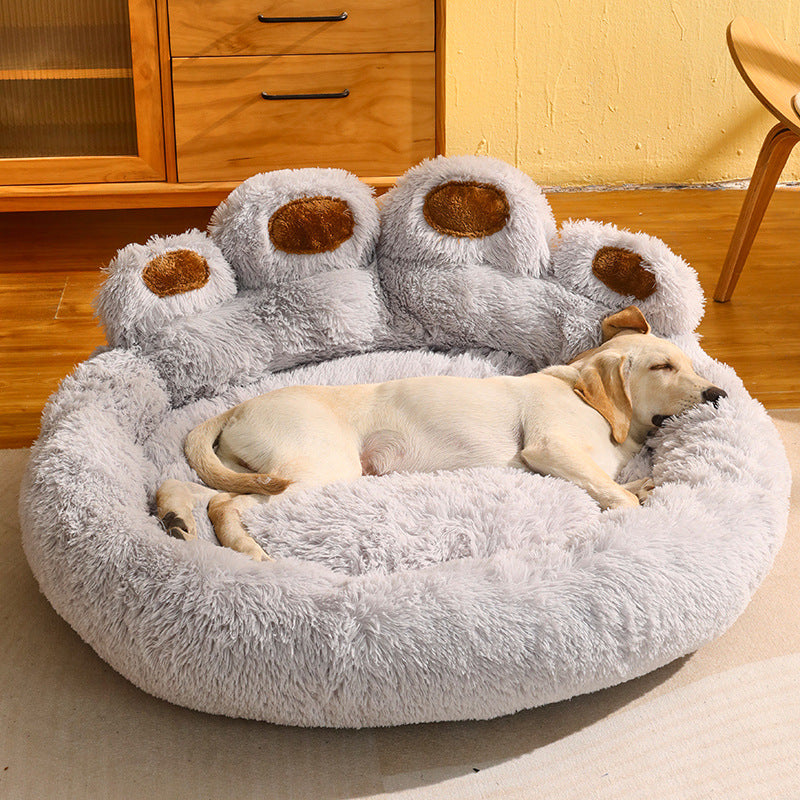 Dog Bed Cat Mat Round Large Pet House - PetsDreamy