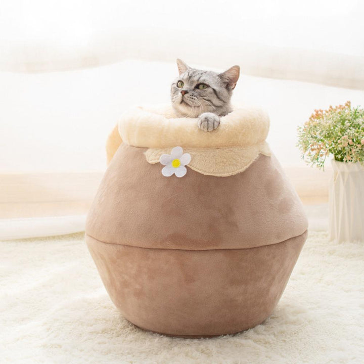 PetsDreamy™ - 3-in-1 Honey Pot Cat Bed - PetsDreamy