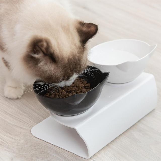 Anti-Vomiting Orthopedic Cat Bowl - PetsDreamy